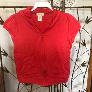 Blu Chic shirt sleeve hoodie.  EUC size large.